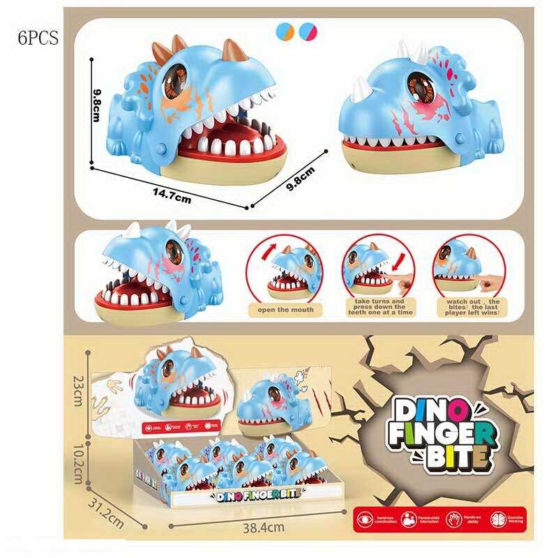 Зубастик X 023-31 C1 (18) ЦІНА ЗА 6 ШТУК В БЛОЦІ, “Динозавр“, механічний, в коробці