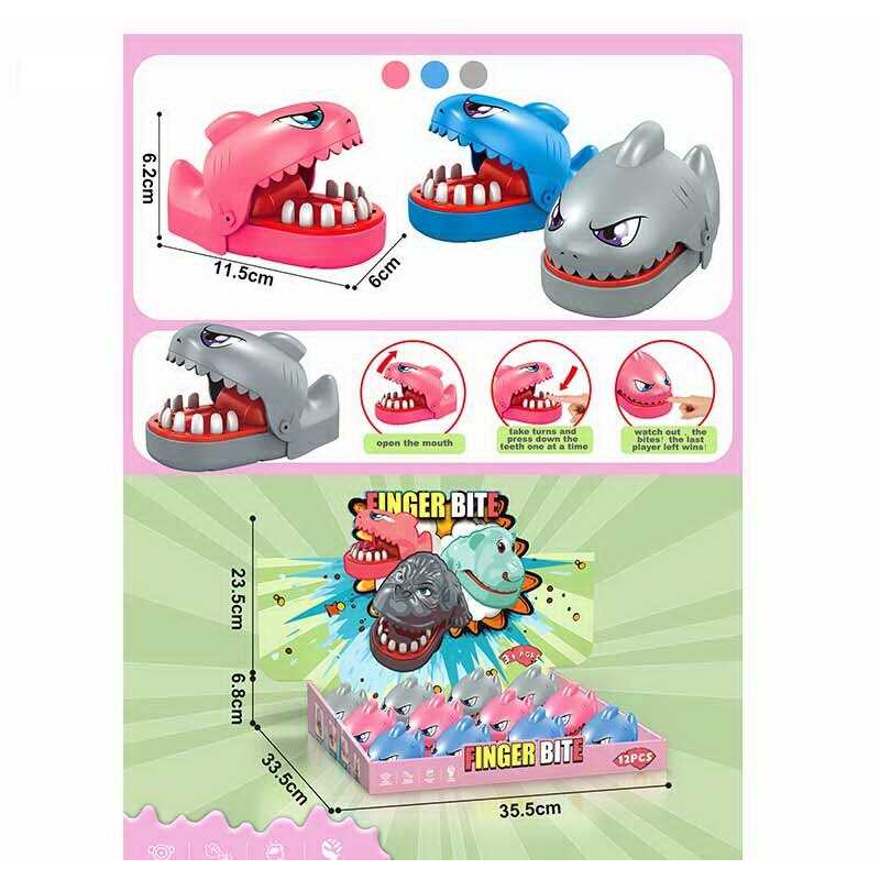 Зубастик X 023-96 C (24) ЦІНА ЗА 12 ШТУК В БЛОЦІ, “Акула”, механічний, в коробці