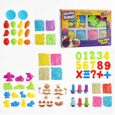 Кінетичний пісок 1902 A/C/E (24/2), 3 види , ВИДАЄТЬСЯ МІКС 800 г, 4 кольори, 16 форм, 6 екструдерів, в коробці