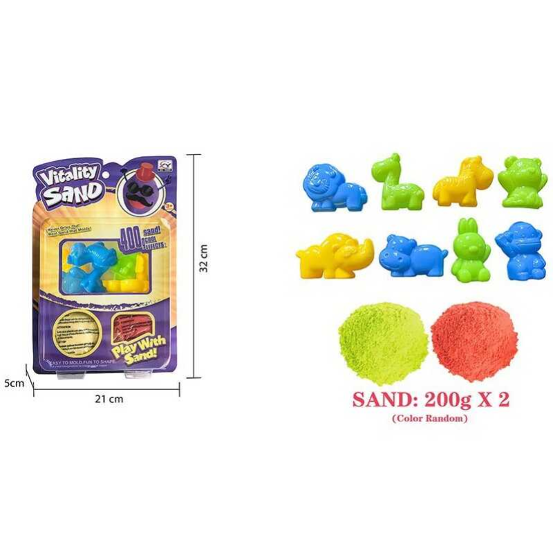 Кінетичний пісок 1908 E/F (48/2) 400 г, 8 форм, на листі Кінетичний пісок 1908 E/F (48/2) 400 г, 8 форм, на листі