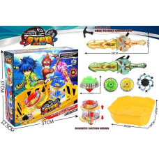 Бейблейд LSD 166 (16) арена, 2 дзиґи, 2 металеві накладки, 2 запускачі, підсвічування, фіджет, в коробці