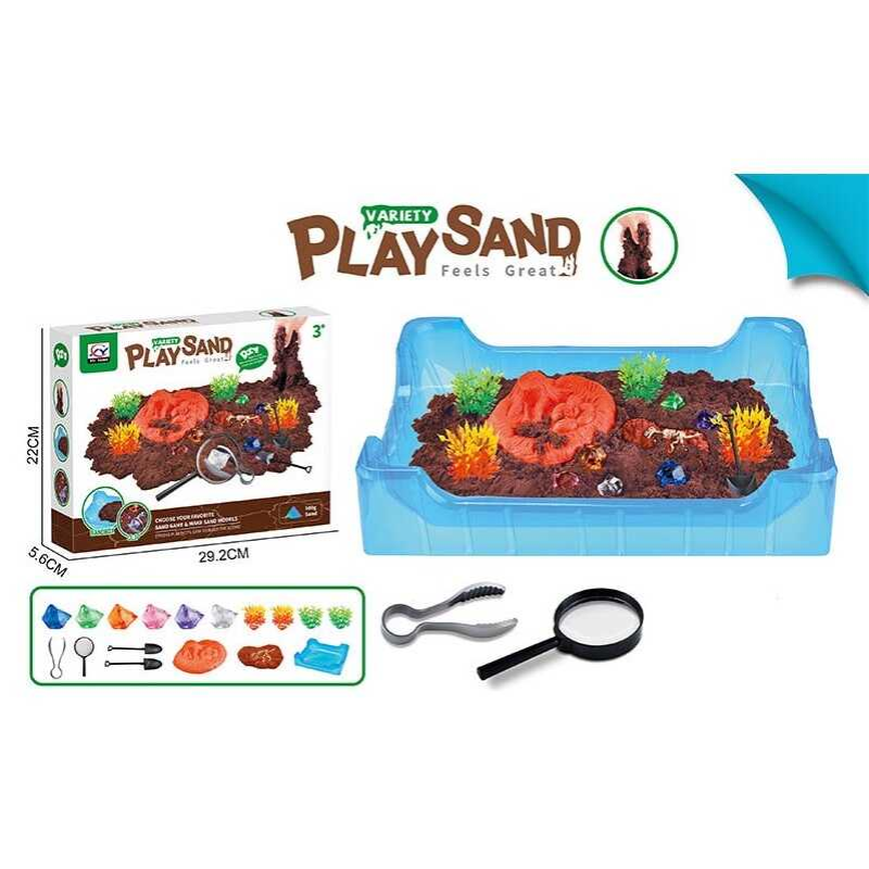 Кінетичний пісок 1939 (36/2) 500г піску, пісочниця, інструменти, в коробці