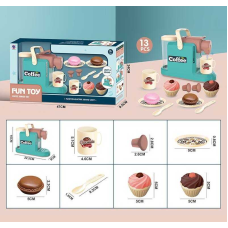 Кавомашина XS 21097 (12/2) 13 елементів, звук, підсвічування, посуд, смаколики, кавові капсули, в коробці