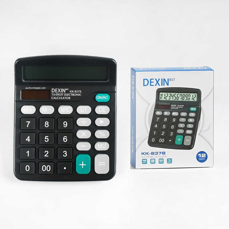 Калькулятор C 62165 (120) настільний, на батарейках, в коробці