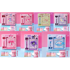 Канцелярський набір M 18140 (90) блокнот, механічна ручка, в коробці, ВИДАЄТЬСЯ МІКС ВИДІВ