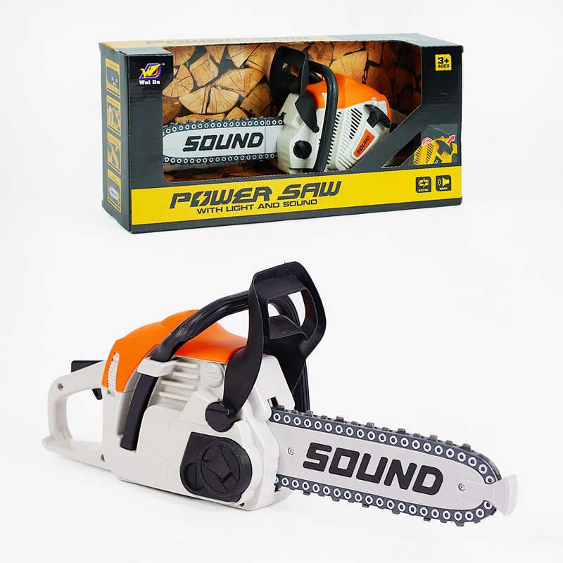 Бензопила 192 Н (24/3) звук, автоматичне обертання пиляльного ланцюга, на батарейках, в коробці