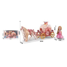 Карета з лялькою 1922 C (24/2) підсвічування, пісня англійською, висота ляльки - 17 см, в коробці