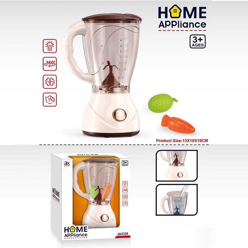 Блендер 6905 A (80/2) розмір - 13х10х19 см, обертовий механізм, підсвічування, муляжі продуктів, в коробці