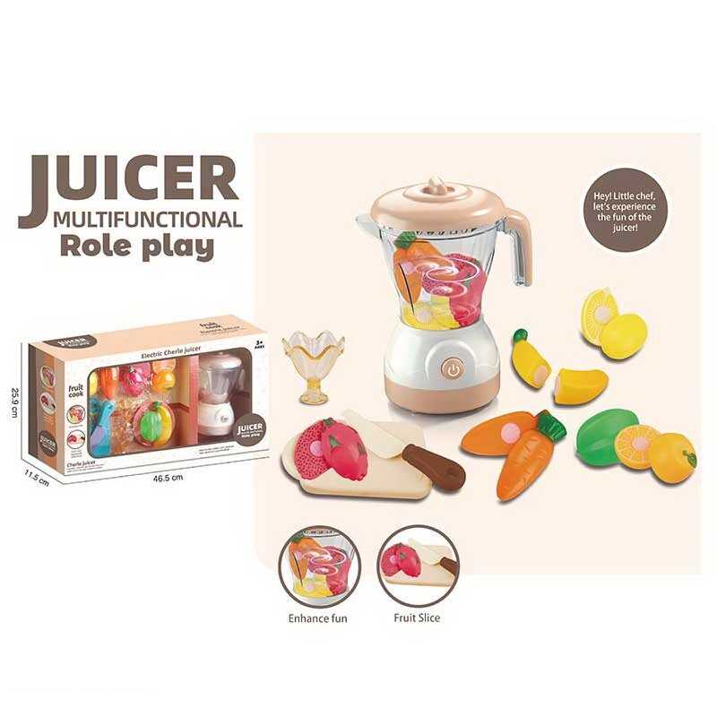 Блендер 9923 A (24) лопаті обертаються, знімна чаша, муляжі фруктів та овочів, посуд, в коробці