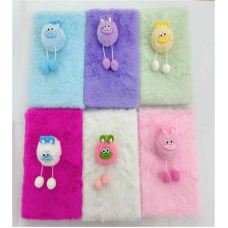 Блокнот M 18131 (120) 15 х 22 см, хутряна обкладинка, у лінійку, в пакеті, ВИДАЄТЬСЯ ТІЛЬКИ МІКС ВИДІВ