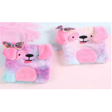 Блокнот M 18135 (120) 2 види, 15 х 22 см, хутряна обкладинка, у лінійку, в пакеті