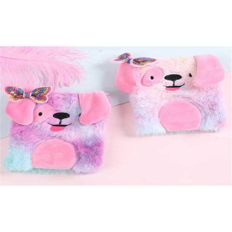 Блокнот M 18135 (120) 2 види, 15 х 22 см, хутряна обкладинка, у лінійку, в пакеті