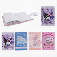 Блокнот M 18142 (120) лінійка, магнітна застібка, 14.5х21см, в пакеті, ВИДАЄТЬСЯ МІКС ВИДІВ