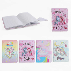 Блокнот M 18143 (120) лінійка, магнітна застібка, 14.5х21см, в пакеті, ВИДАЄТЬСЯ МІКС ВИДІВ