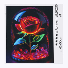 Картина за номерами WL 200245 (30) “WToys“, 40х50 см, світиться у темряві, в коробці