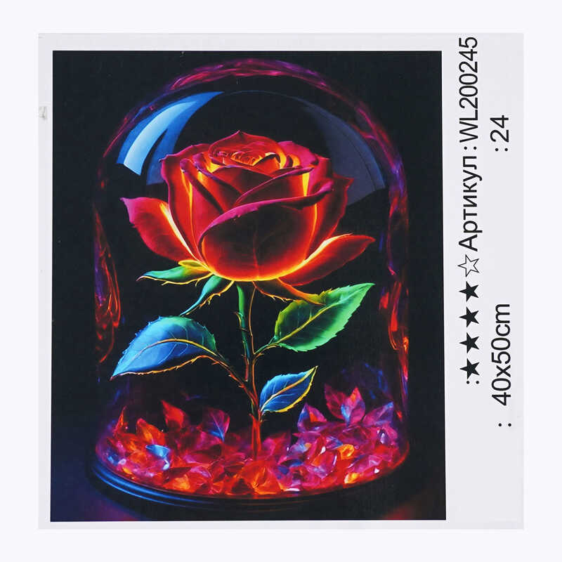 Картина за номерами WL 200245 (30) “WToys“, 40х50 см, світиться у темряві, в коробці