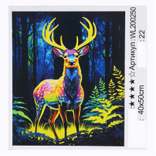 Картина за номерами WL 200250 (30) “WToys“, 40х50 см, світиться у темряві, в коробці