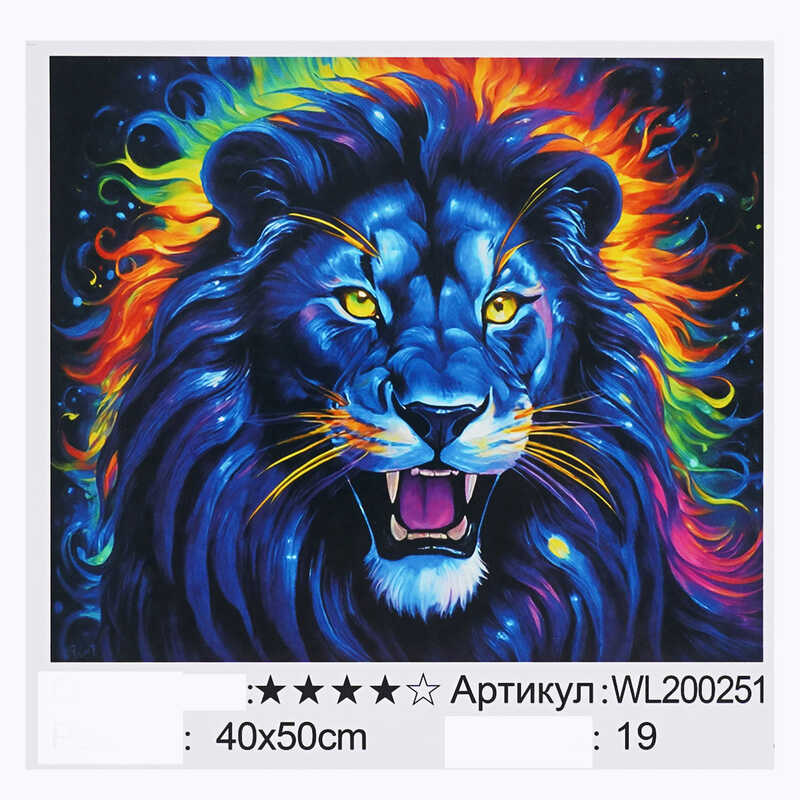 Картина за номерами WL 200251 (30) “WToys“, 40х50 см, світиться у темряві, в коробці