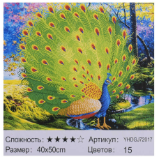Картина за номерами + Алмазна мозаїка 2в1 YHDGJ 72017 (30) “TK Group“, 50х40см, в коробці