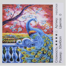 Картина за номерами + Алмазна мозаїка 2в1 YHGJ 73428 (30) “TK Group“, 50х40см, в коробці