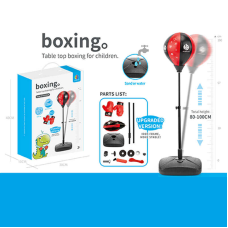 Боксерський набір JB 1006 B (16) надувна груша, рукавички, насос, регульована висота: 80 -100 см, в коробці