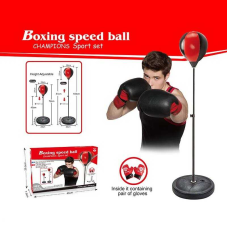 Боксерський набір LT 502 A22 (24) надувна груша, рукавички, насос, регульована висота: 72 -108 см, в коробці