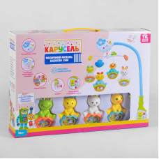 Карусель 50837 (18) “TK Group“, ОЗВУЧУВАННЯ УКРАЇНСЬКОЮ МОВОЮ, 4 підвіски, світлові та звукові ефекти, на батарейках, в коробці