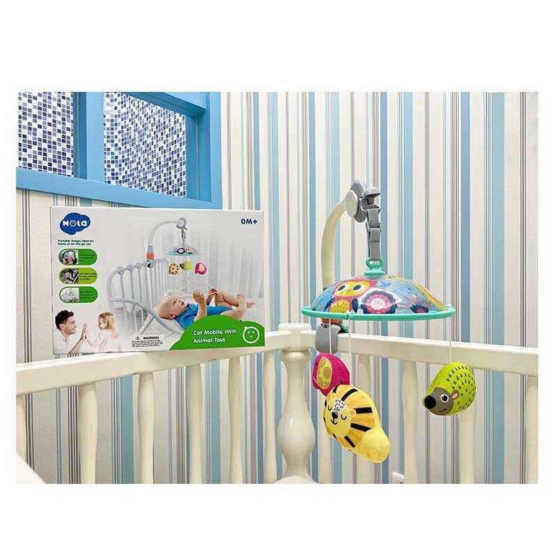 Карусель E 298 (12) “Hola“, 3 текстильні підвіски, в коробці