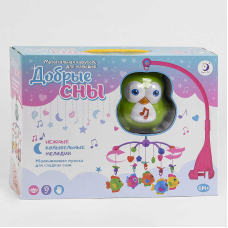 Карусель HL 2018-43 R (18/2) “Добрі сни“, пакування рос. мовою, звукові та світлові ефекти, 5 підвісок, в коробці