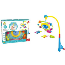 Карусель SL 81016 A (18) 3 режими, 4 підвіски-брязкальця, проєктор, колискова мелодія, на батарейках, в коробці