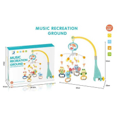 Карусель музична HL 2020-48 (18/2) “Комашки”, звук, підсвічування, регулювання звуку, 5 брязкалець, прорізувач, в коробці