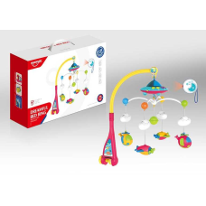 Карусель музична НЕ 0304 (24/2) на батарейках, світлова проекція, 4 підвіски, пульт д/у, в коробці