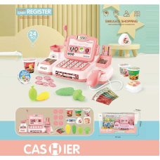 Касовий апарат 997-21 (24/2) 24 аксесуари, сканер, калькулятор, звук, іграшкові гроші, муляжі харчових продуктів, в коробці