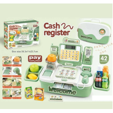 Касовий апарат H 369 A (24) автоматичний принцип роботи, озвучення англійською мовою, 8 пісень, підсвічування, сканер, калькулятор, ваги, рація, аксесуари,в коробці