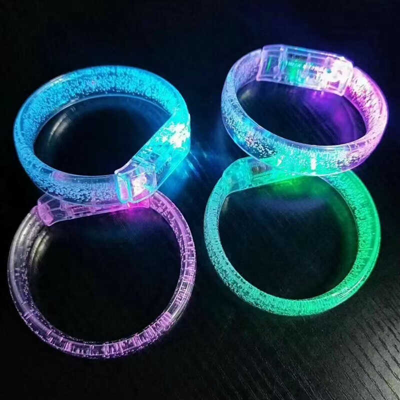 Браслет C 73484 (30) ЦІНА ЗА 40 ШТУК В БЛОЦІ, діаметр - 6 см, підсвічування, в коробці 