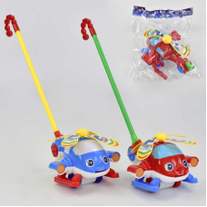 Каталка 0362 (48/2) “Вертоліт“ на паличці, з брязкальцем, в пакеті