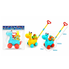 Каталка 0396 (48/2) 2 кольори, пискавка, рухливі елементи, в пакеті