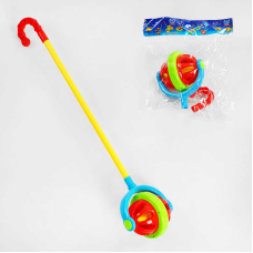 Каталка 0518 (120/2) на паличці, з дзвінкими елементами, у пакеті