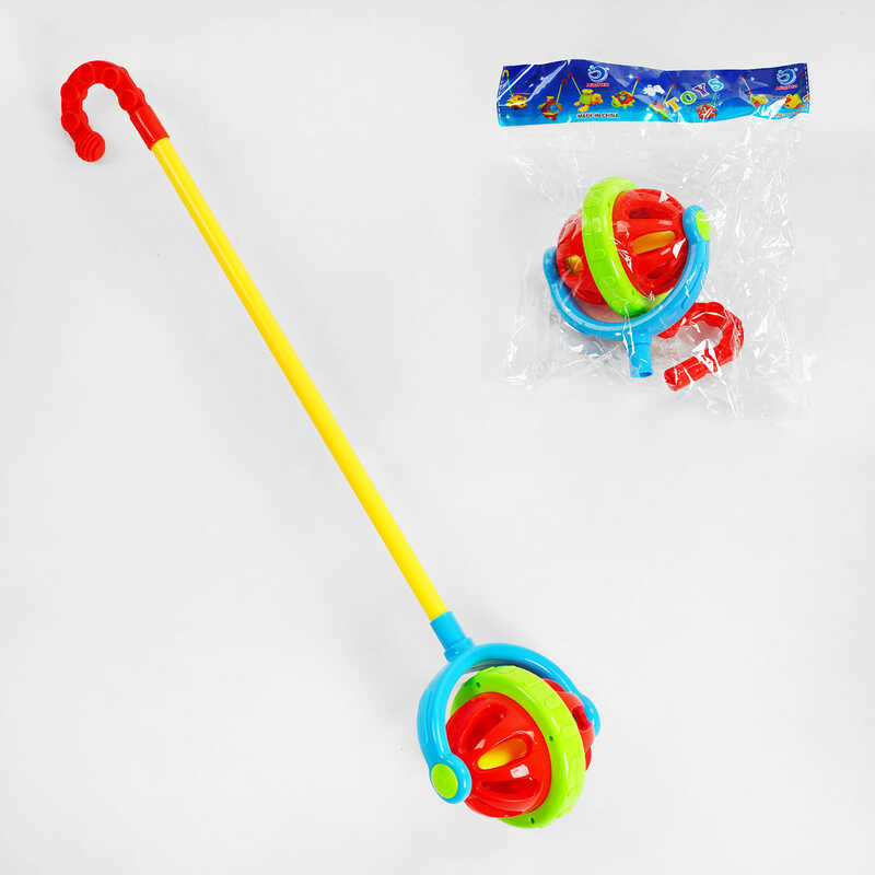 Каталка 0518 (120/2) на паличці, з дзвінкими елементами, у пакеті