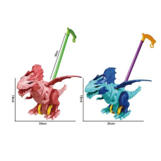 Каталка 198-22 (72/2) 2 види, “Динозавр“, висота 38 см, рухливі елементи, в пакеті