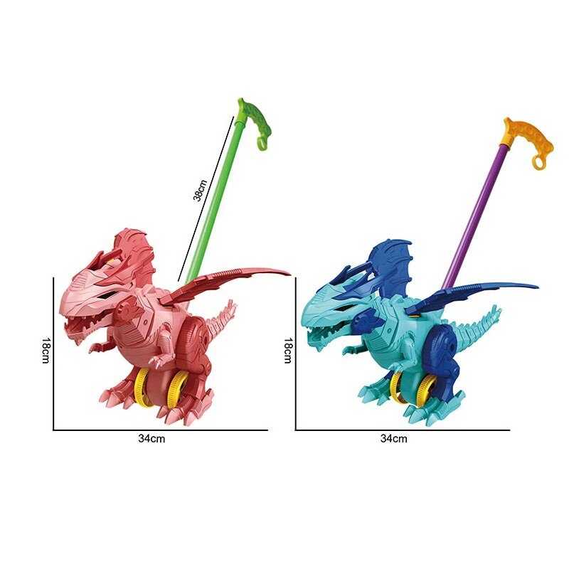 Каталка 198-22 (72/2) 2 види, “Динозавр“, висота 38 см, рухливі елементи, в пакеті Каталка 198-22 (72/2) 2 види, “Динозавр“, висота 38 см, рухливі елементи, в пакеті