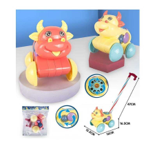 Каталка 380 (72/2) 2 кольори, “Бичок”, на паличці, з дзвіночком, у пакеті