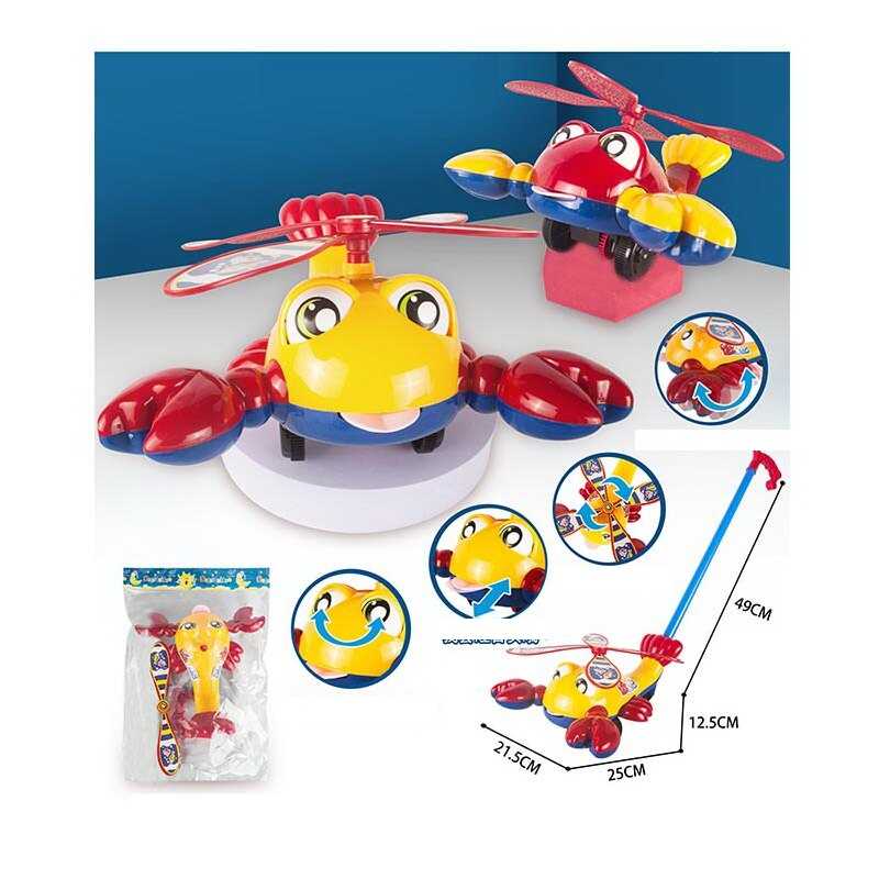 Каталка 381 (60/2) 2 кольори, “Лобстер“, на паличці, з дзвіночком, у пакеті