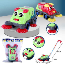 Каталка 390 (60/2) 2 види, на паличці, машинка, з дзвіночком, у пакеті