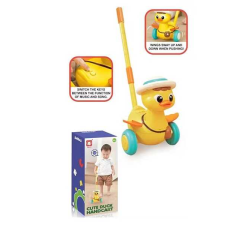 Каталка 845 (48/2) пісні англійською, мелодії, кумедні звуки, сенсорна ділянка - капелюшок, підсвічування, рухає крильцями, перекочується з боку на бік, в коробці