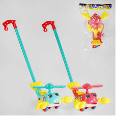 Каталка 8587 В (72/2) “Лобстер“, 2 кольори, підсвічування, рухомі елементи, дзвіночок, в пакеті