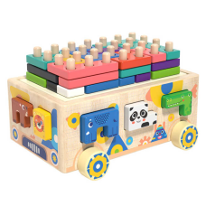 Каталка C 71011 (24) дерев’яна, 21.6х16.3х9 см, сортер, логічна гра, в коробці