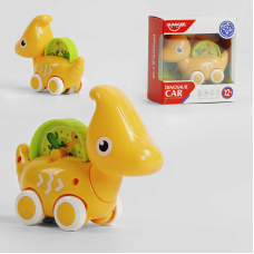 Каталка HE 8007 Штрих-60187 (96/2) “Динозаврик“, КОЛІР ЖОВТИЙ, у коробці