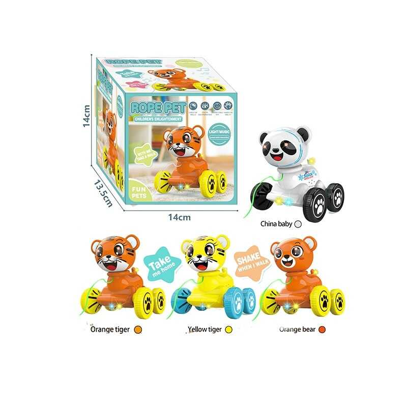 Каталка Q 18 (72) “Тваринка”, звук, підсвічування, співає, в коробці, ВИДАЄТЬСЯ ТІЛЬКИ МІКС ВИДІВ