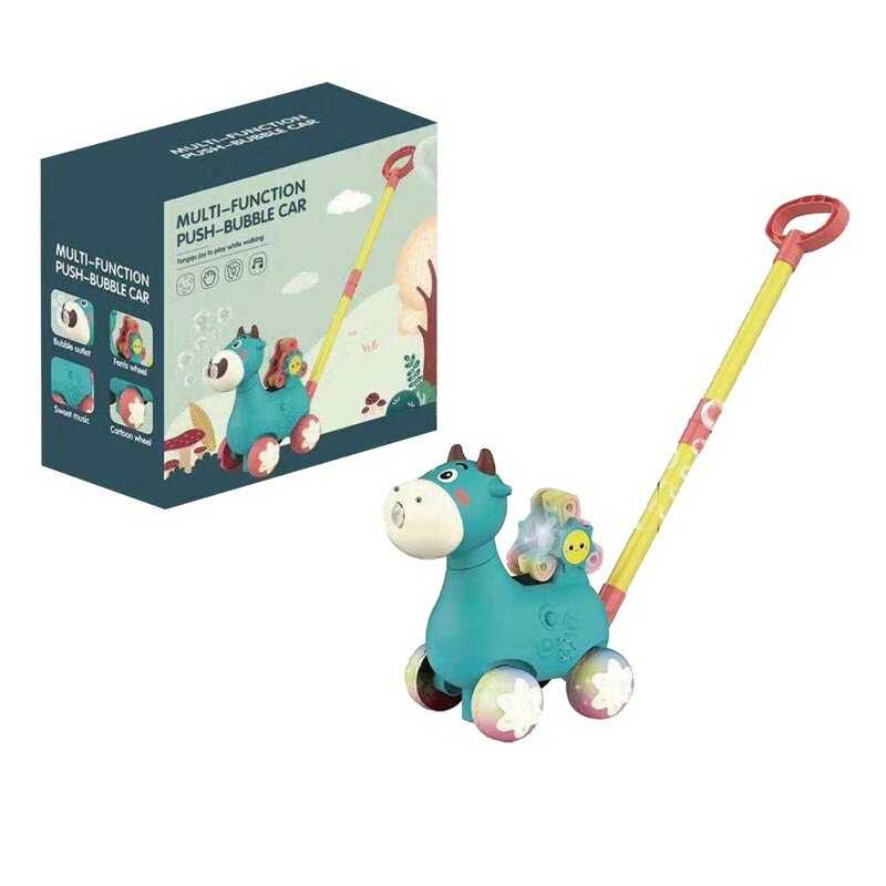 Каталка з мильними бульбашками 9001 Штрих = 90010 (30) підсвічування, мелодія, 2 пляшечки з мильними бульбашками, висота 57 см, млин, в коробці